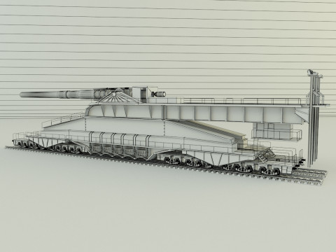 Schwerer Gustav 3D Модель
