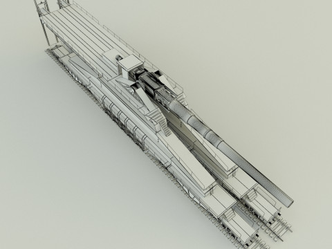 Schwerer Gustav 3D Модель