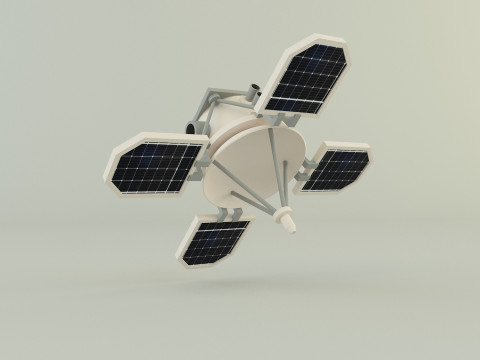Small communications satellite Model 3D