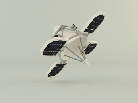 Small communications satellite 3D Model