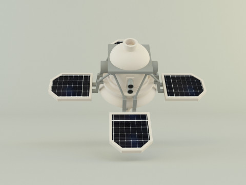 Small communications satellite 3D Model