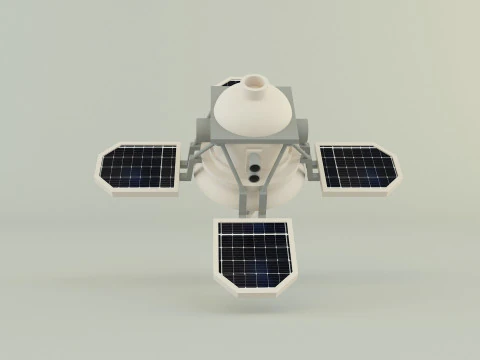 Small communications satellite 3D Model