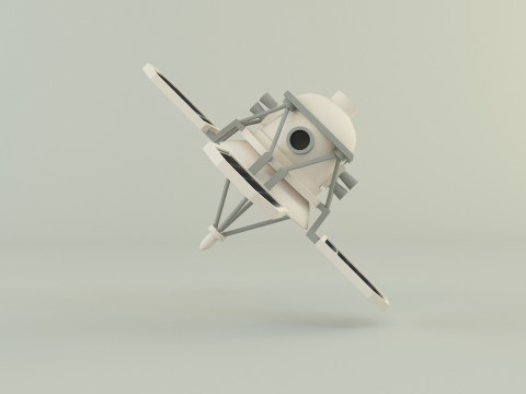 Small communications satellite 3D Model