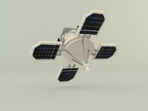 Small communications satellite 3D Model