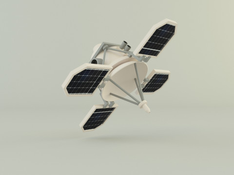 Small communications satellite 3D Model