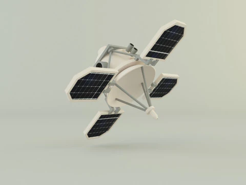 Small communications satellite 3D Model