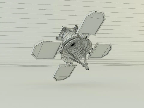 Small communications satellite 3D Model