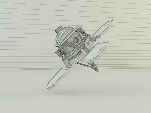 Small communications satellite 3D Model