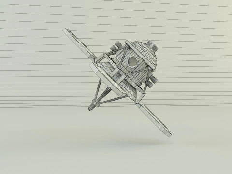 Small communications satellite 3D Model