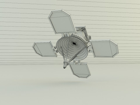 Small communications satellite 3D Model