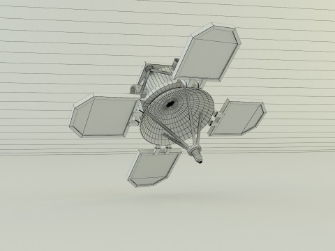 Small communications satellite 3D Model