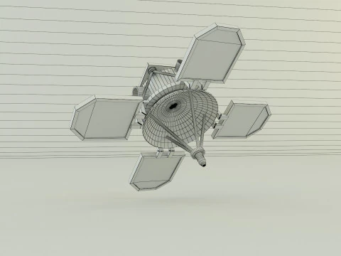 Small communications satellite 3D Model