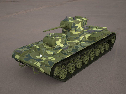 SMK military tank Model 3D