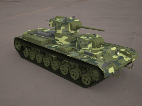 SMK military tank Model 3D