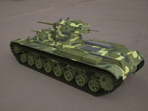 SMK military tank 3D Model