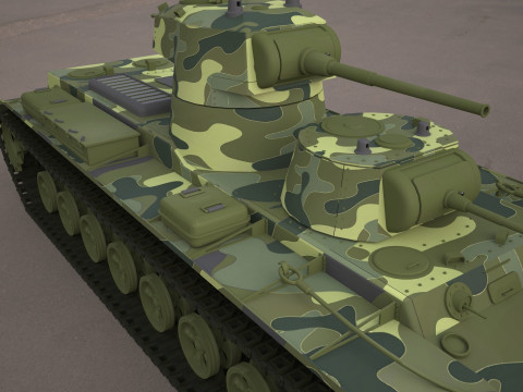 SMK military tank Model 3D