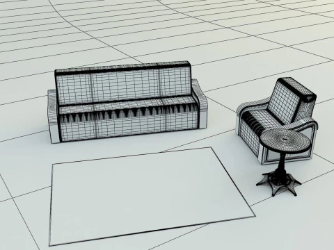 Sofa coffee table 3D Model