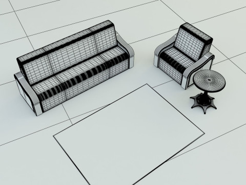 Sofa coffee table Model 3D