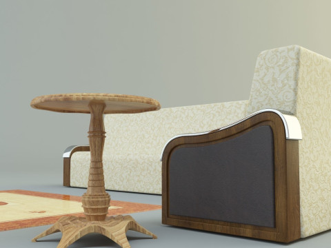 Sofa coffee table Model 3D