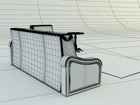 Sofa coffee table Model 3D