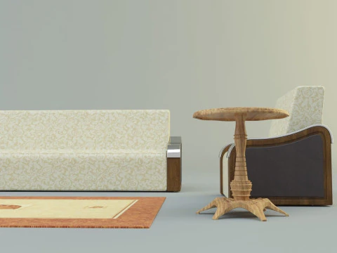 Sofa coffee table 3D Model