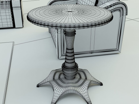Sofa coffee table Model 3D