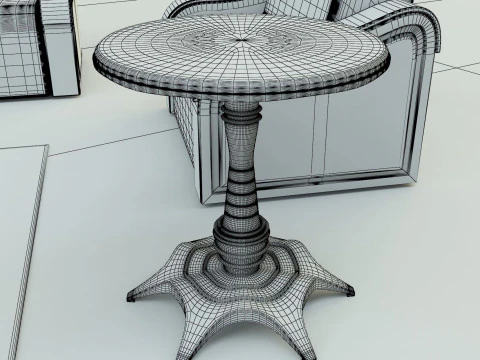 Sofa coffee table 3D Model