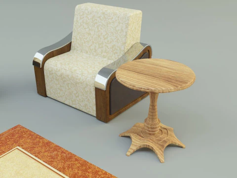 Sofa coffee table 3D Model