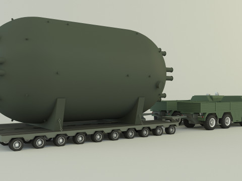 Soviet MAZ-7910 cargo 3D Model