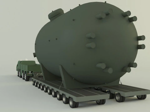 Soviet MAZ-7910 cargo 3D Model