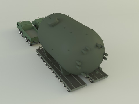 Soviet MAZ-7910 cargo 3D Model