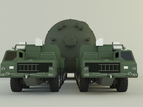Soviet MAZ-7910 cargo 3D Model