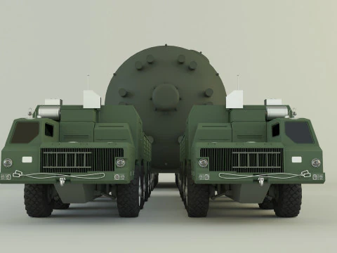 Soviet MAZ-7910 cargo 3D Model