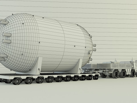 Soviet MAZ-7910 cargo 3D Model
