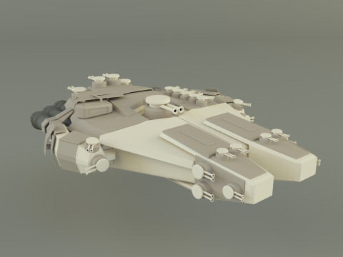Fantastic spacecraft 3Dモデル