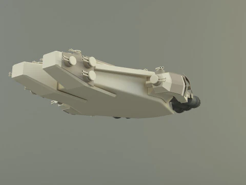 Fantastic spacecraft 3D Model
