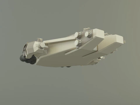 Fantastic spacecraft 3D Model