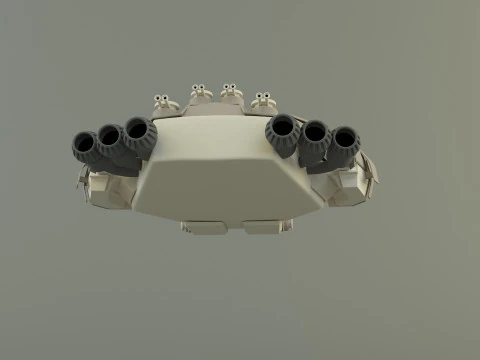 Fantastic spacecraft 3D Model