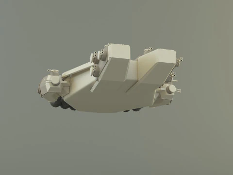 Fantastic spacecraft 3D Model