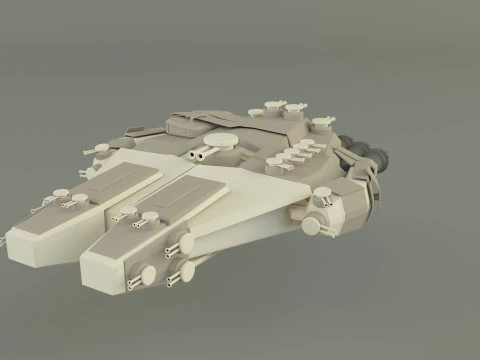 Fantastic spacecraft 3D Model