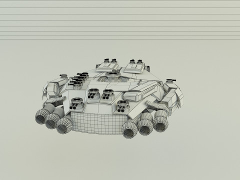 Fantastic spacecraft 3Dモデル