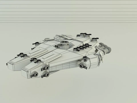 Fantastic spacecraft 3D Model