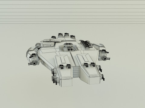 Fantastic spacecraft 3Dモデル