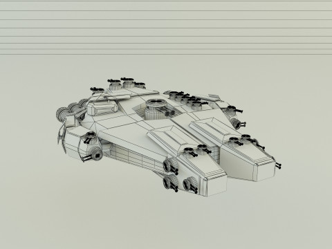 Fantastic spacecraft 3Dモデル