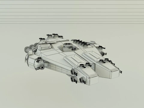 Fantastic spacecraft 3D Model