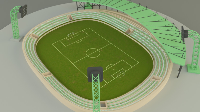 Stadium model 365 Model 3D .c4d .max .obj .3ds .fbx .stl .blend 