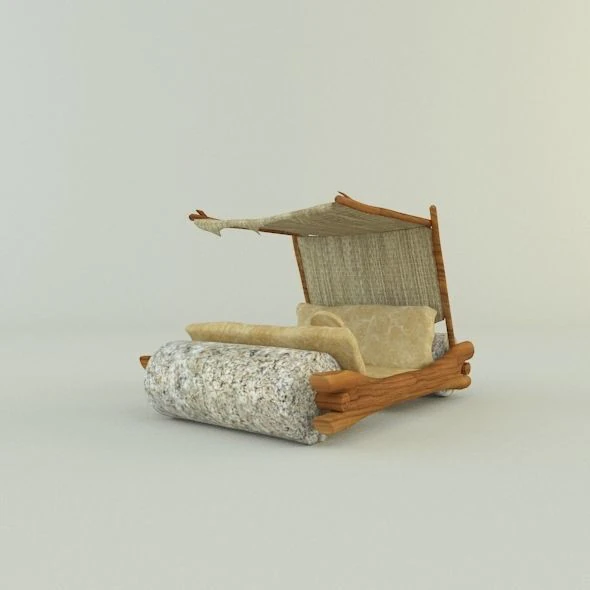 Stone age car 3D 3D Model .c4d .max .obj .3ds .fbx .stl .blend 