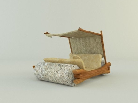 Stone age car 3D 3D Model