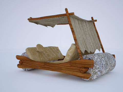 Stone age car 3D Modello 3D