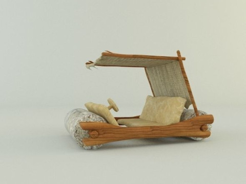 Stone age car 3D Modello 3D